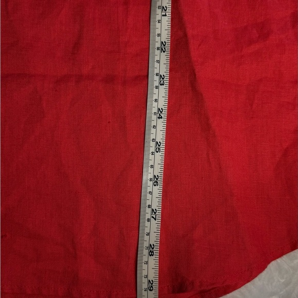 Adrienne Vittadini 100% Linen Blouse XXL in Hibiscus – New with Tags - Picture 7 of 7